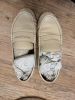 Mocassins Zara en cuir beige, pointure 37, occasion