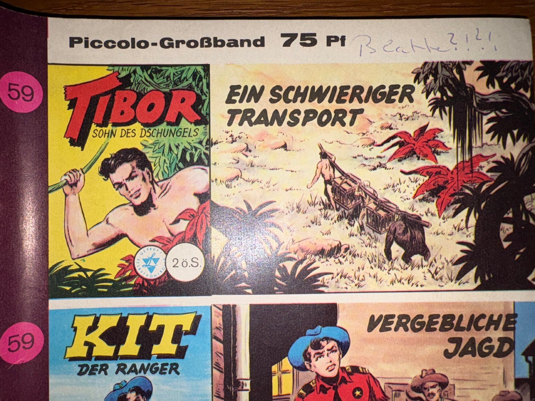Fumetti: Comic Sammlung / TIBOR; KIT; NICK / 25 Piccolo-Grossbände – Usato da Rüeggisberg venduto da Nebel2005 5