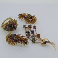 Bezauberndes Schmuckset in 750 Gelbgold
