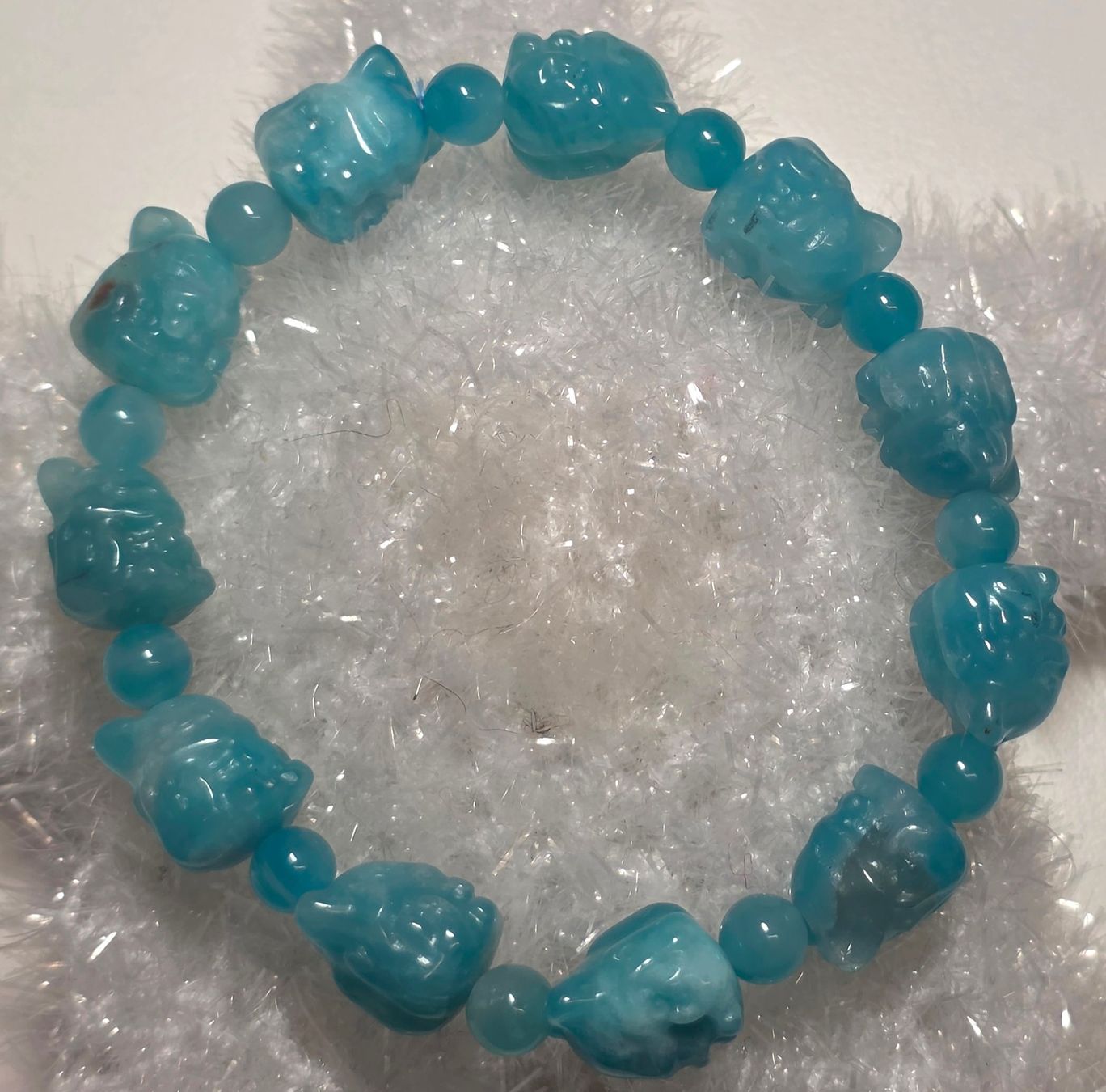 Minerali & Pietre curative: Amazonit Fuchs Armband – Nuovo e nell'imballaggio originale da Matzingen venduto da Shay_Crystalz