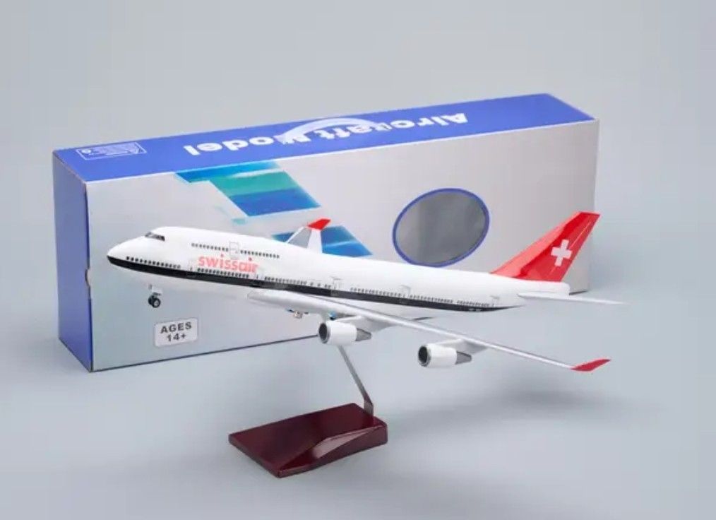 Boeing Kit di modellismo & Modellini statici: suissair boeing 747/300 47 cm – Nuovo e nell'imballaggio originale da Vernier venduto da 19pigments 3
