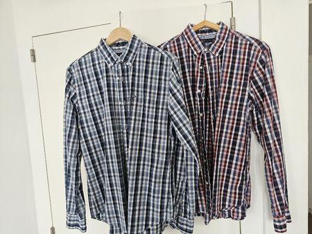 Lot de 2 chemises Tommy Hilfiger à carreaux taille M