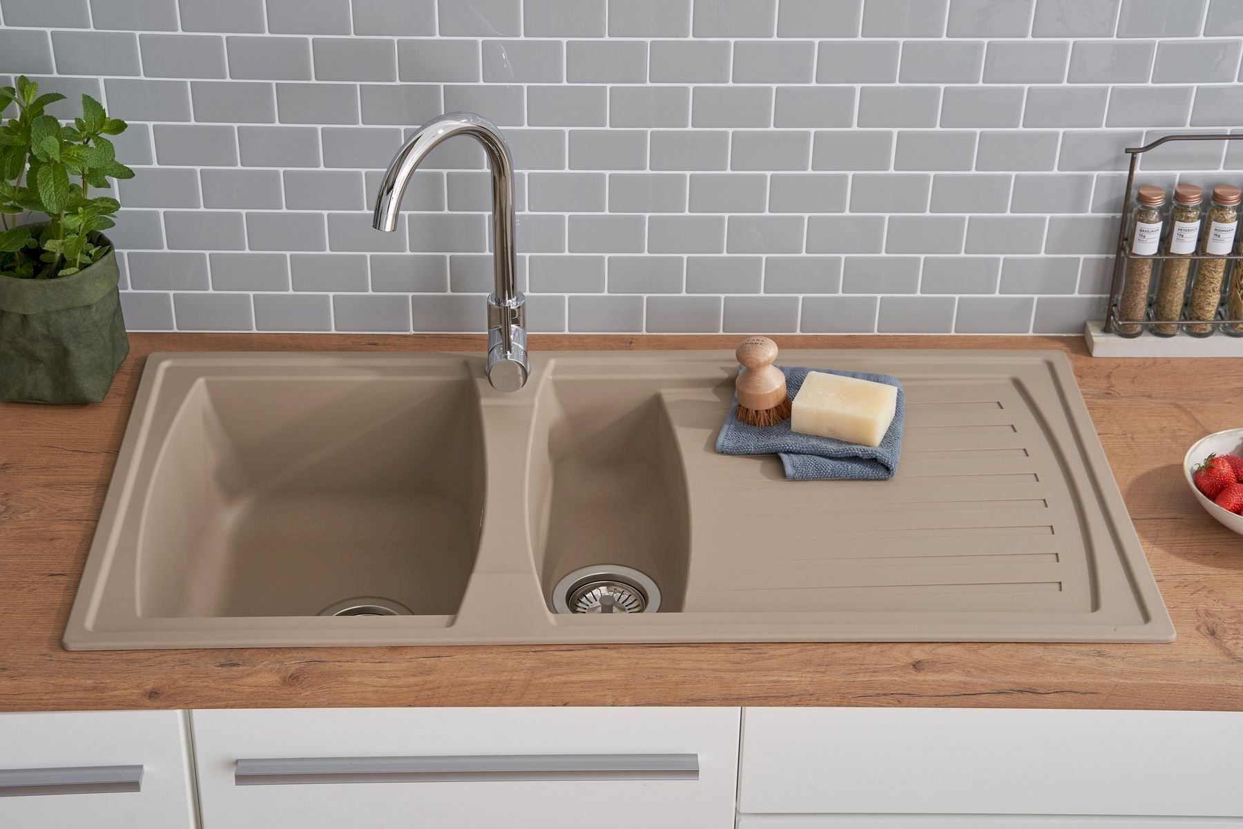 Lavabi & lavandini: Respekta Boston Spule 100x50 beige – Nuovo e nell'imballaggio originale da Bottighofen venduto da zaap 2