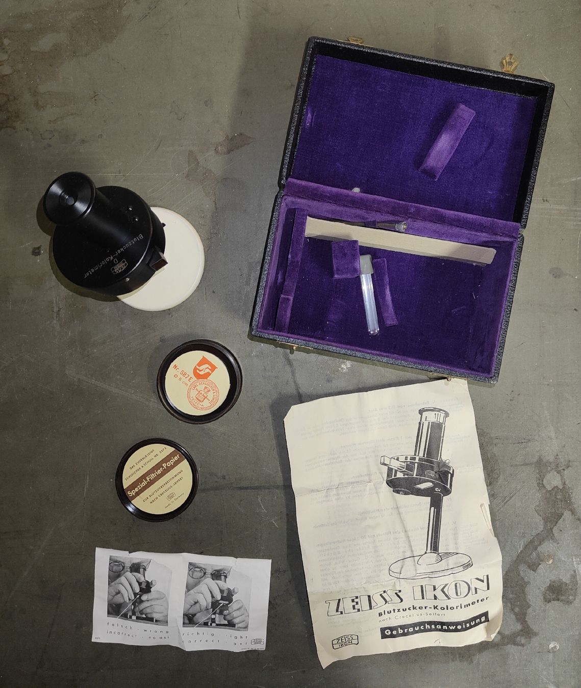 Attrezzature mediche: ZEISS Ikon Blutzucker - Kolorimeter – Usato da Bichelsee venduto da Sacoche1932 1