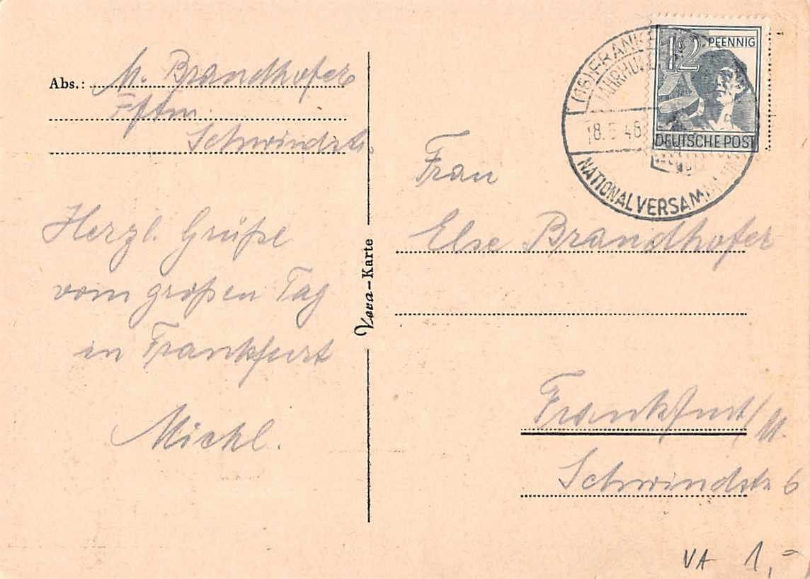 Ansichtskarten: 3 alte Ansichtskarten aus FRANKFURT a.M., ab 1900 – Gebraucht aus Lufingen von TopAnsichtskarten 1