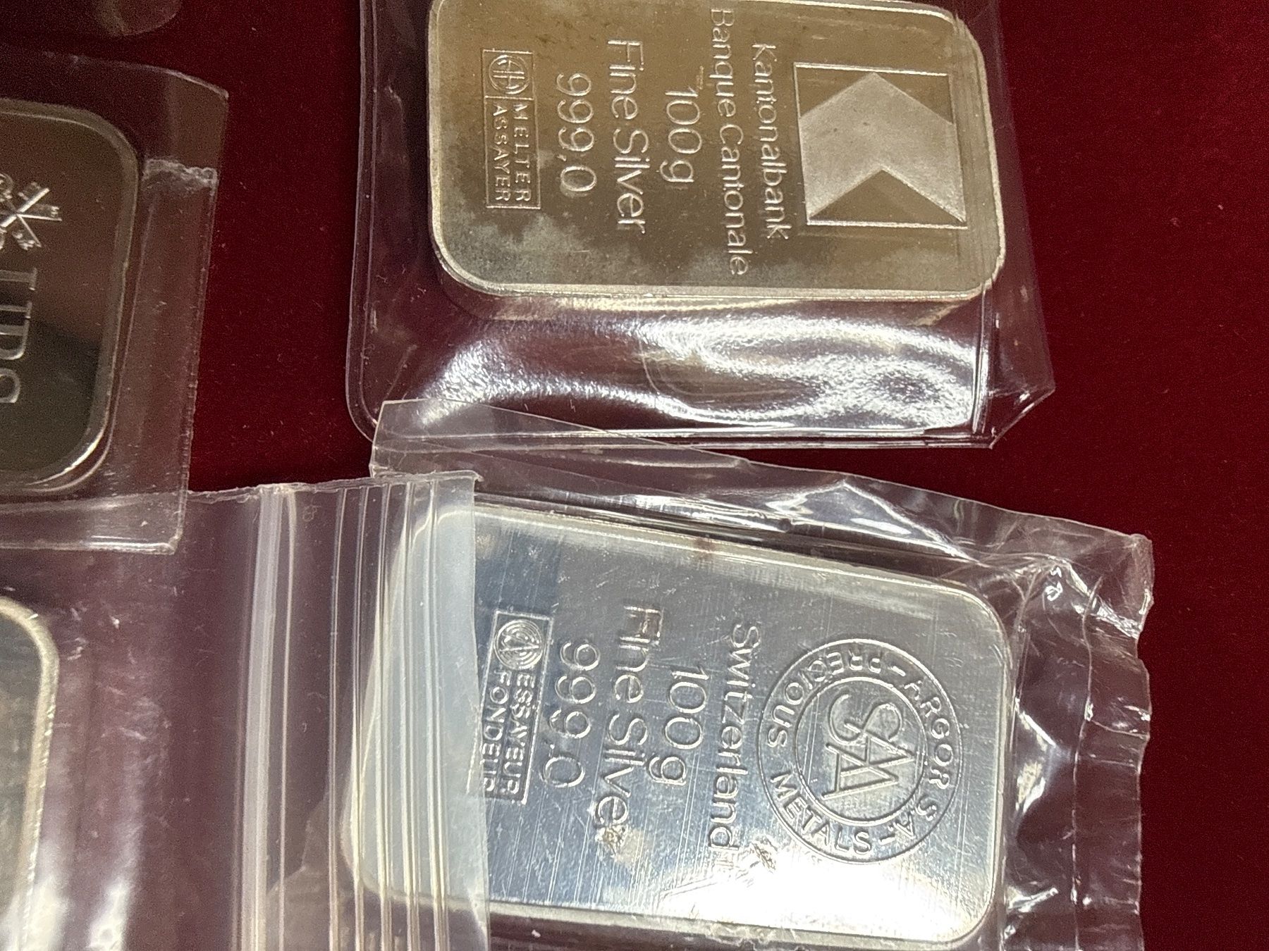 Metalli preziosi: 10 x 100 Gramm Silberbarren – Usato da Derendingen venduto da iven70 2