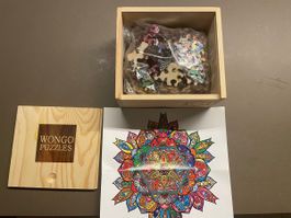 Räritat!! WONGO Holzpuzzle, 185 teilen, tolles Geschenk