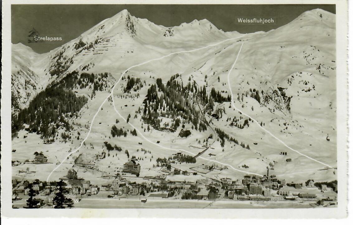 Cartoline postali: Davos - Dorf 1947 – Usato da Hochdorf venduto da Ziegel-16
