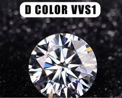 Premium Moissanite Loose Stone 8 mm VVS1 PASS TEST CERTIFICA