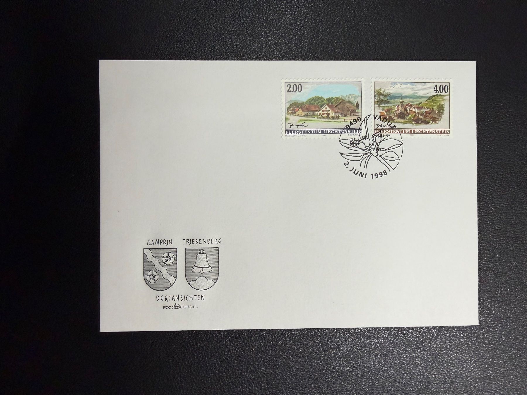 Tutti i francobolli: Liechtenstein FDC 1998 – Usato da oberrüti venduto da jeanmei