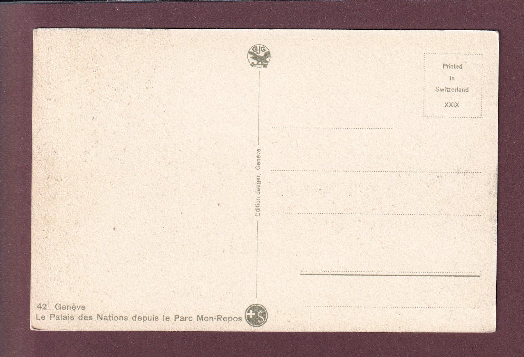 Cartoline postali: GENEVE - Palais des Nations – Usato da Pully venduto da nicecards 1