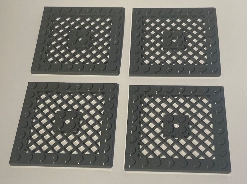 Lego Kit di costruzioni: 4x Lego 8x8 Plate modified Neu – Nuovo (secondo la descrizione) da Lengnau AG venduto da Chefe43