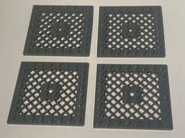 4x Lego 8x8 Plate modified Neu