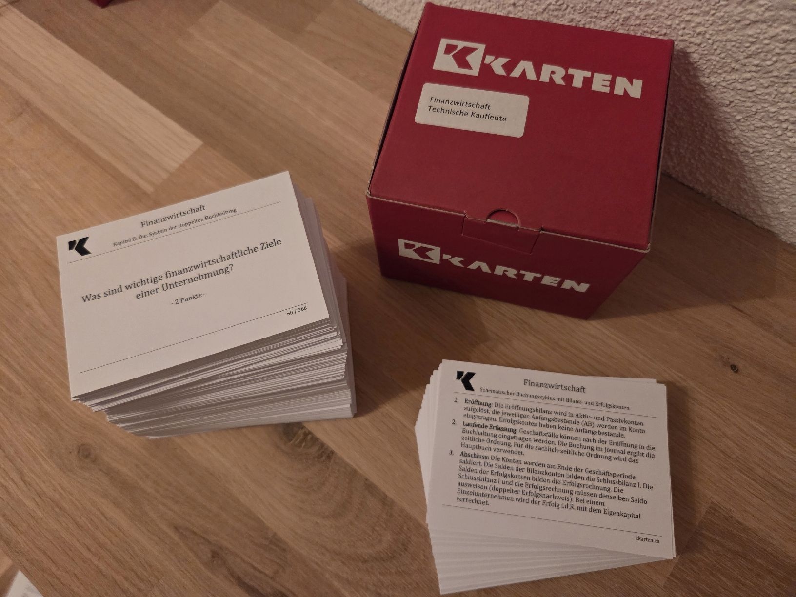 Altro materiale scolastico: Lernkarten 'Finanzwirtschaft' Technische Kaufleute – Nuovo (secondo la descrizione) da Beinwil am See venduto da nici_mo