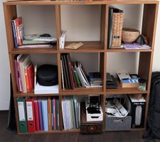MUJI WALNUT wood shelving unit