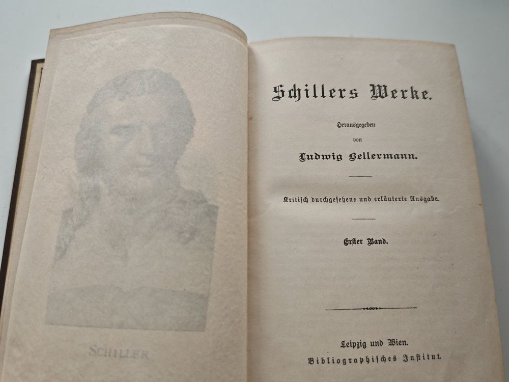 Livres: LUDWIG KELLERMANN – Schillers Werke, 1. Band (nach 1895) – D'occasion à Zuerich par Antiquarium 2