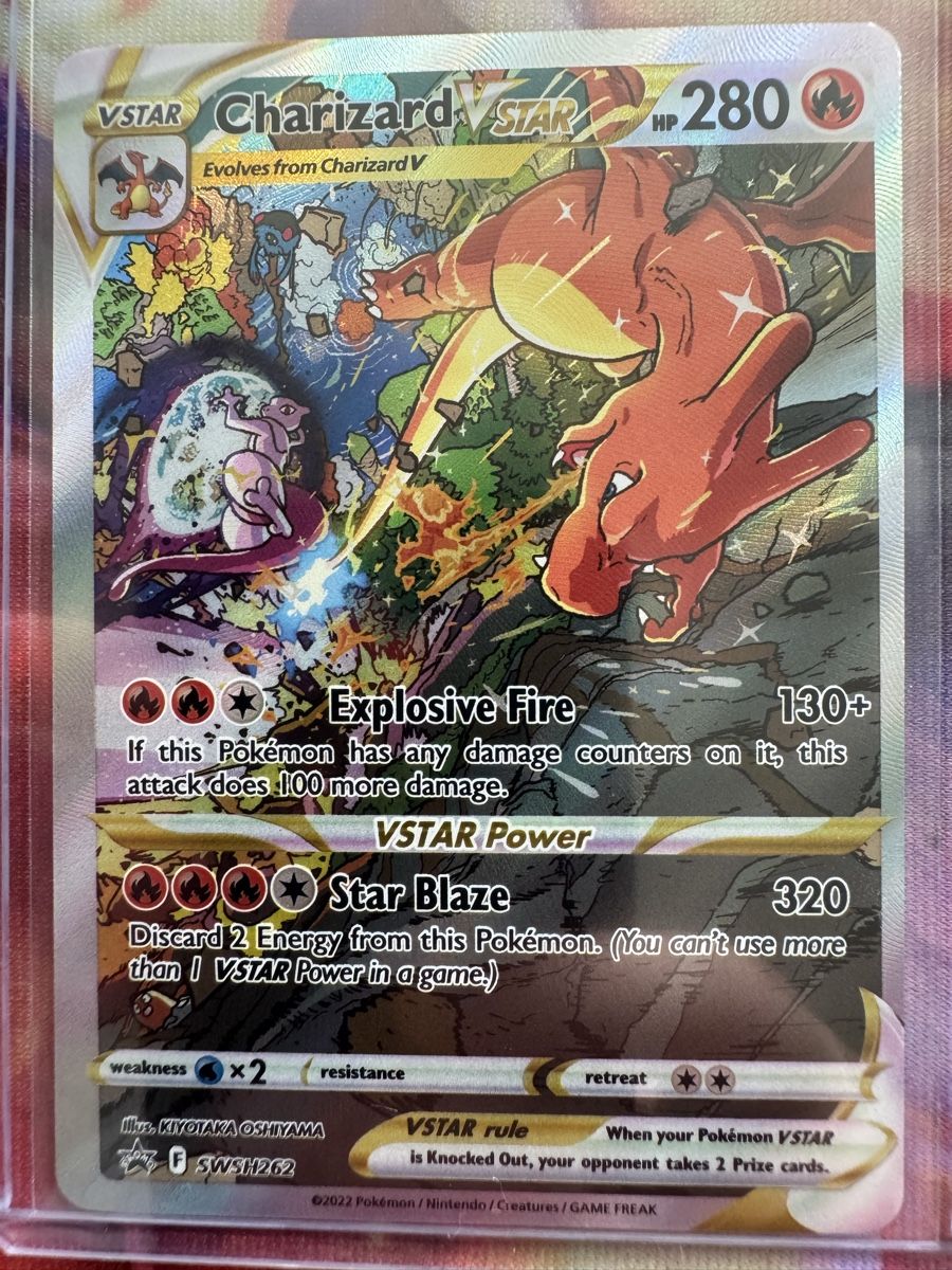 Pokémon Carte collezionabili: Charizard V Star SWSH262 Pokémon Promo – Usato da Altendorf venduto da fivep