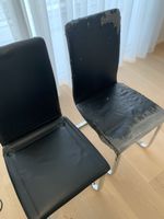6x Freischwinger Stühle im Lederlook