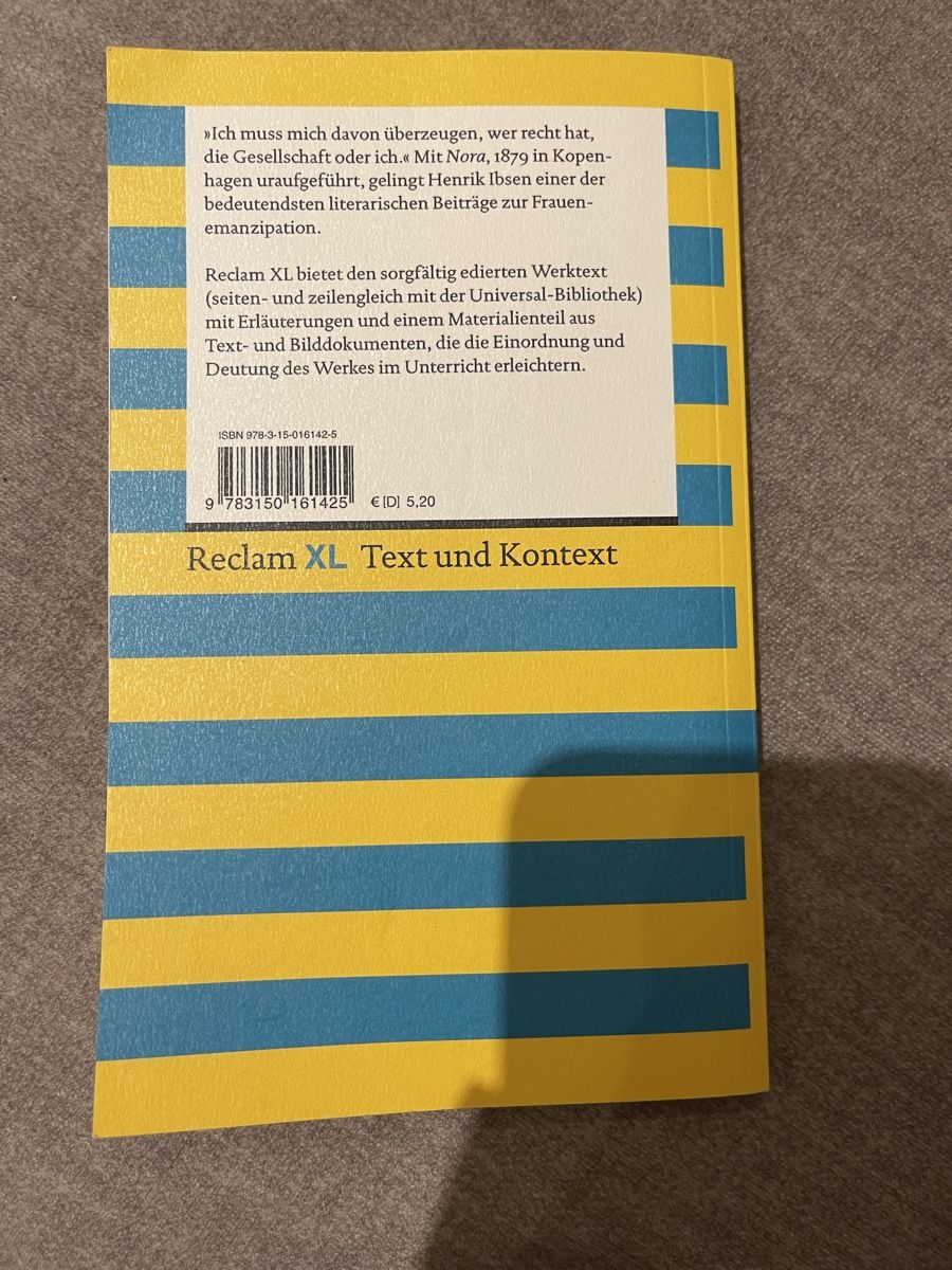 Libri: Nora das Puppenheim Henrik Ibsen – Usato da Spreitenbach venduto da ayl_2s7b 1