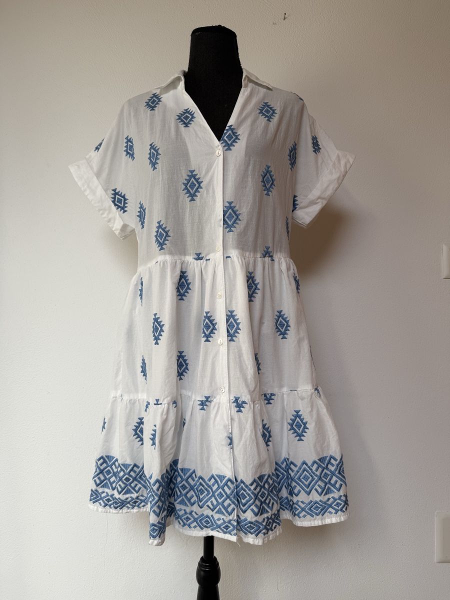 Kleider: Boho Minikleid aus Italien – Neu (gemäss Beschreibung) aus Sigriswil von ck56
