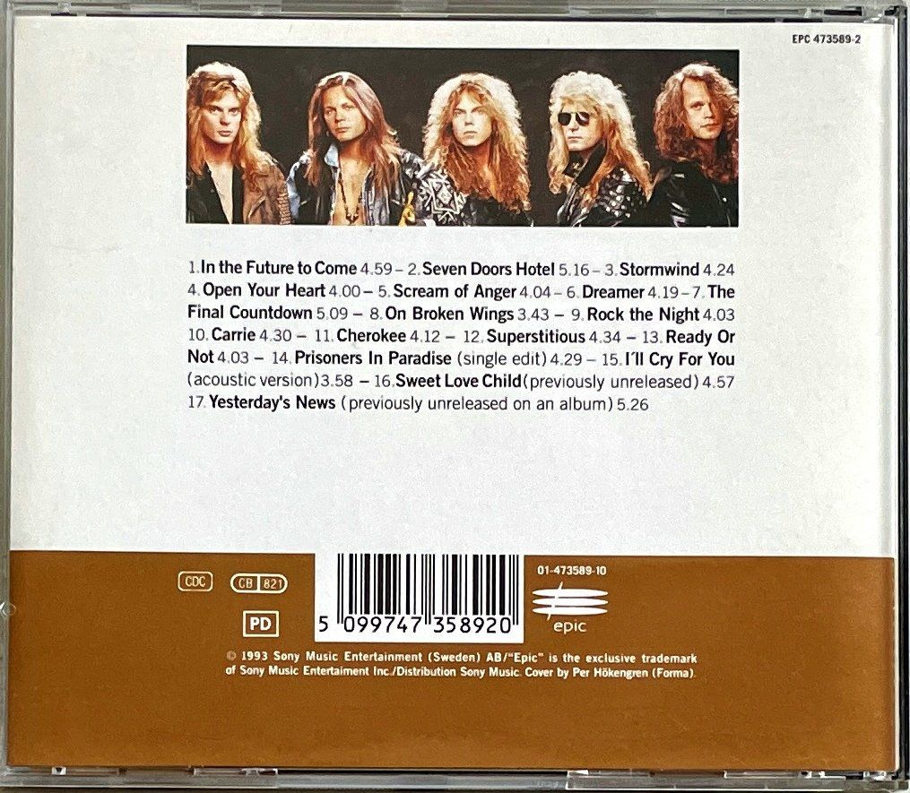 CD: Europe - 1982 - 1992 – Usato da Savagnier venduto da Ne2065 1