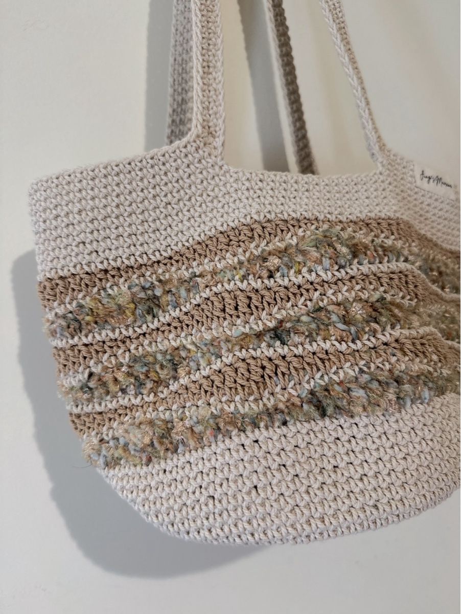 Sacs: Macrame Shopper Bag handmade beige woven new – Neuf (Voir description) à Lossy par Jungs_Macrame 2