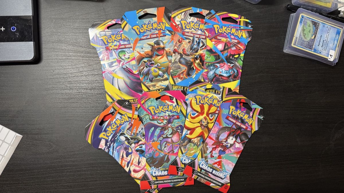Pokémon Sammelbilder & Trading cards: 8 boosters Pokémon 1 artwork MEGA EVOLUTION 1 Chaos rising – Gebraucht aus Belprahon von Rob_ain