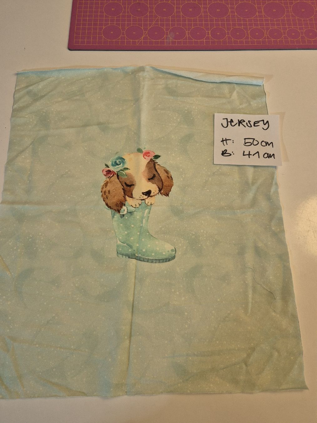 Tissus: Jersey Stoff Panel süsser Hund – Neuf (Voir description) à Wynigen par La_Talpa