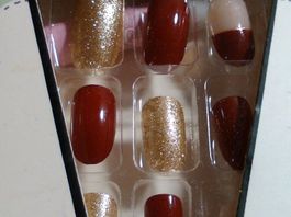 KÜNSTLICH FINGERNÄGEL,BRAUN,BEIGE