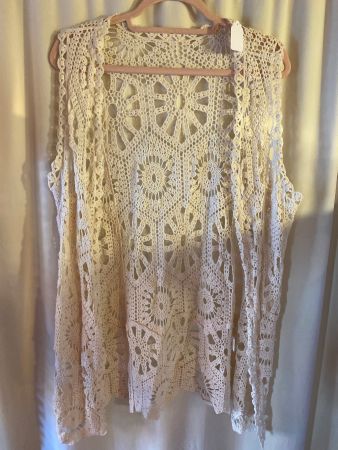 VINTAGE STRICKKLEIDLI DAMEN,BEIGE