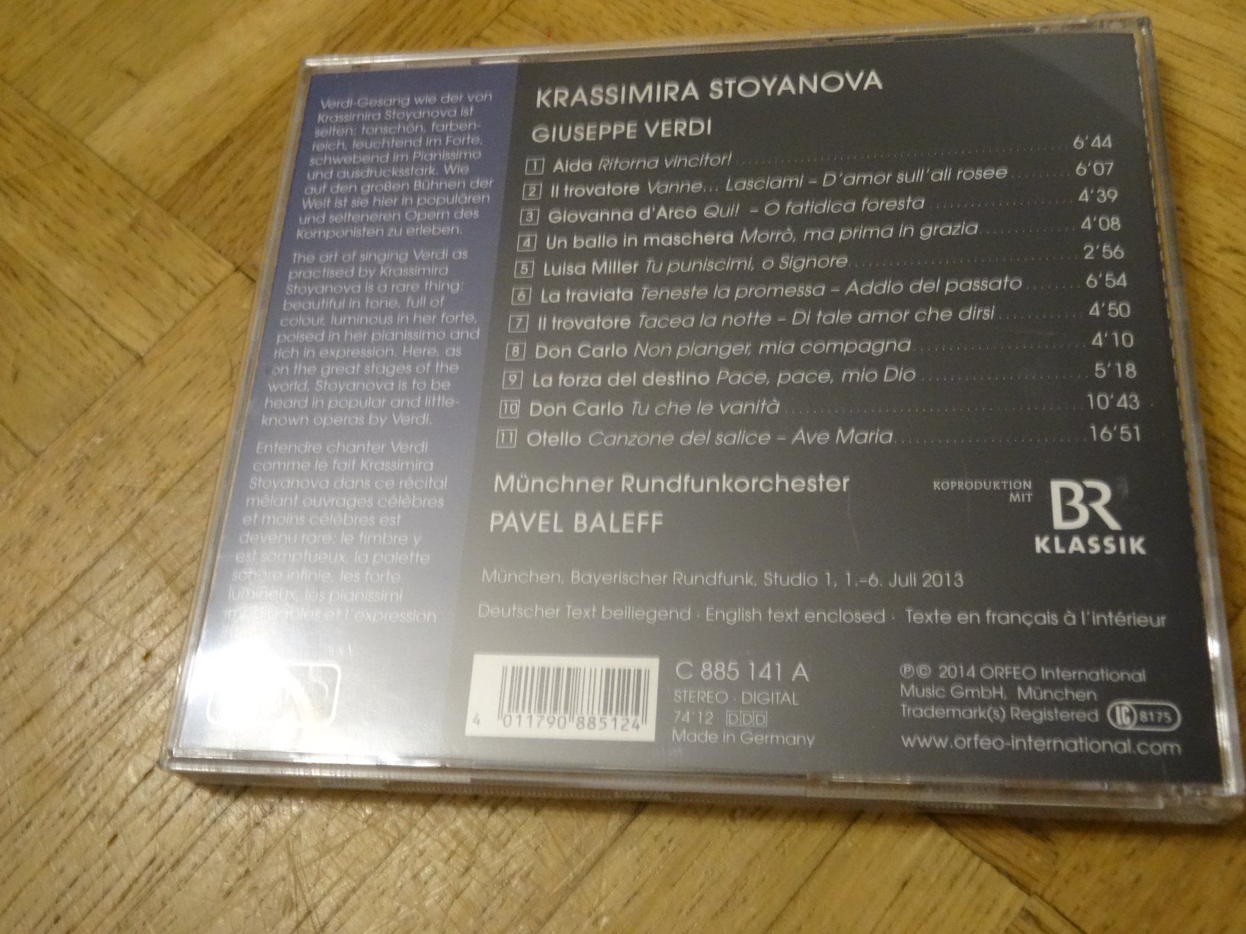 CD: Verdi - Stoyanova - Münchner Rundfunkorchester - Baleff - CD – Usato da Olten venduto da Disc-Ausverkauf 1