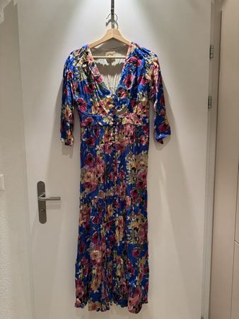 Sezane Maxikleid mit Blumenmuster, Größe 38