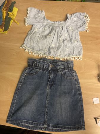 Sommer Set: Jeansrock + Savage Honey Top, Gr.134
