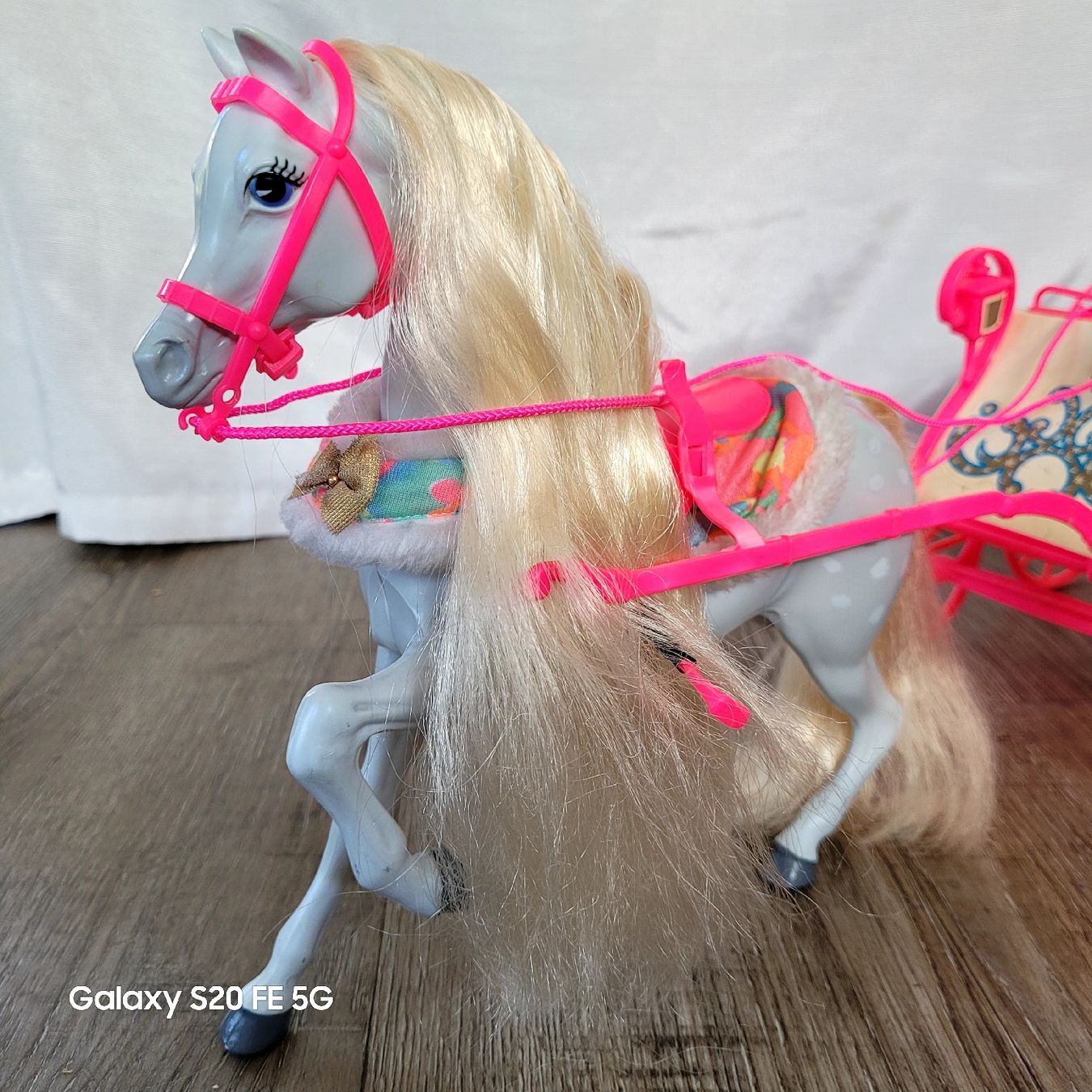 Jouets: Barbie Pferd Blizzard mit Kutsche – D'occasion à Niederbuchsiten par klengyel 9