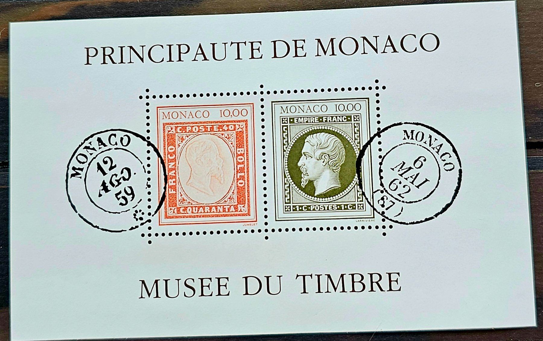Alle Briefmarken: MONACO Bloc ** Musée du Timbre, 1992 – Neu (gemäss Beschreibung) aus Les Valettes von Nuba1