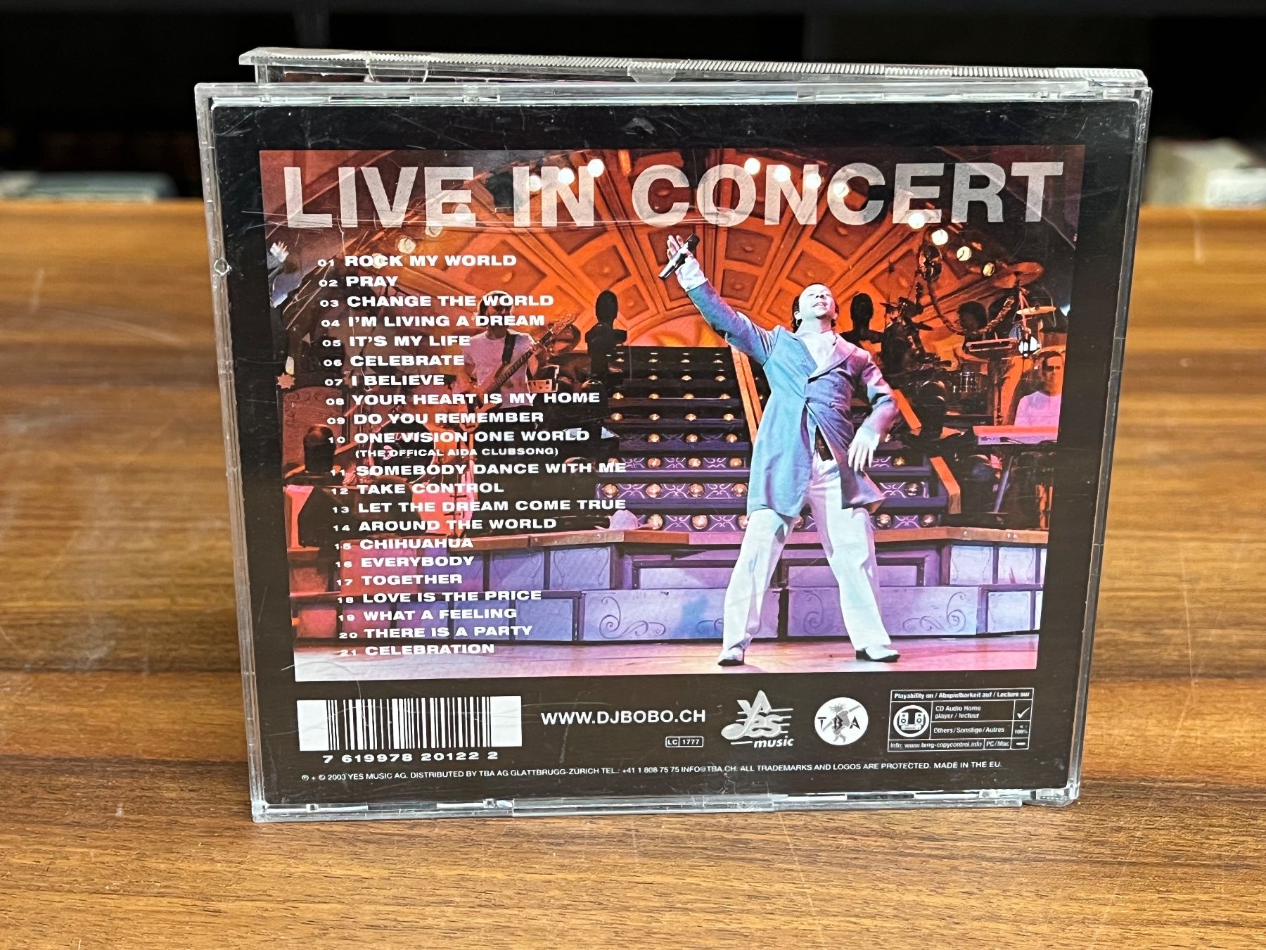 CD: DJ Bobo - Live in Concert - RA11D – Usato da Küsnacht ZH venduto da Jazztilldawn 1