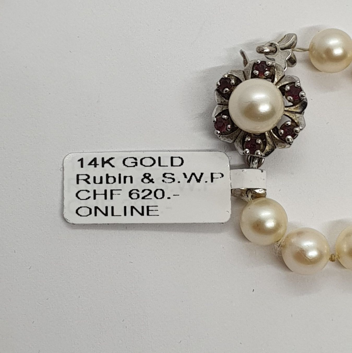 Catenine: Echt 14K Gold - S.W.P, Rubin Kette – Usato da Luzern venduto da Luzern-Goldhaus 3