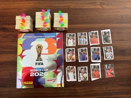Panini WM 2026 Leeralbum + 980 Stickers - Komplett!