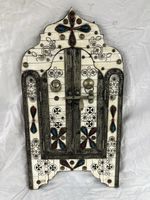 Wandspiegel aus Zedernholz von Berberfrauen aus der Kabylei