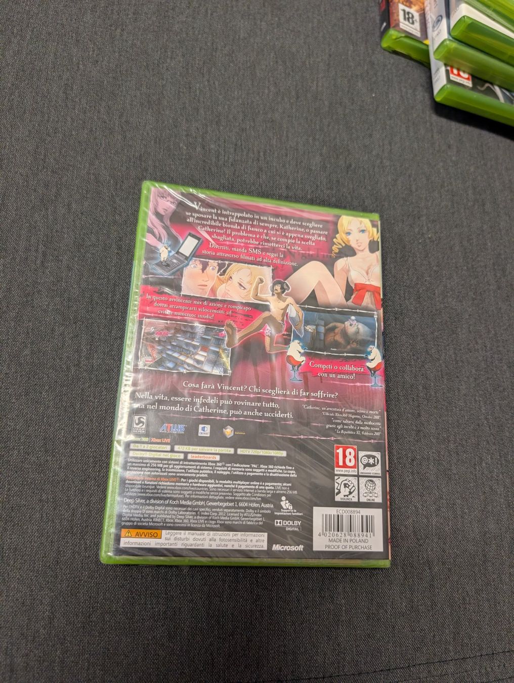 Giochi: Catherine Microsoft Xbox 360 SEALED – Nuovo e nell'imballaggio originale da Giubiasco venduto da Ticinerd 1