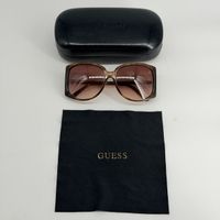 Guess lunettes soleil femme 58□15 marron oversize