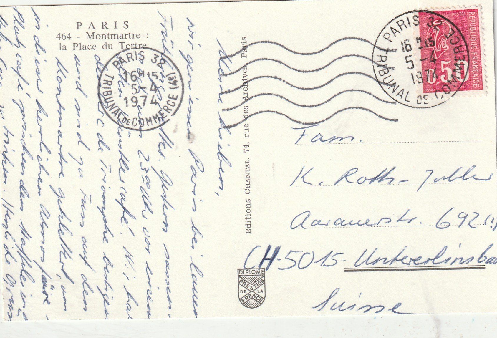 Cartoline postali: Paris – Usato da Lumbrein venduto da made02 1