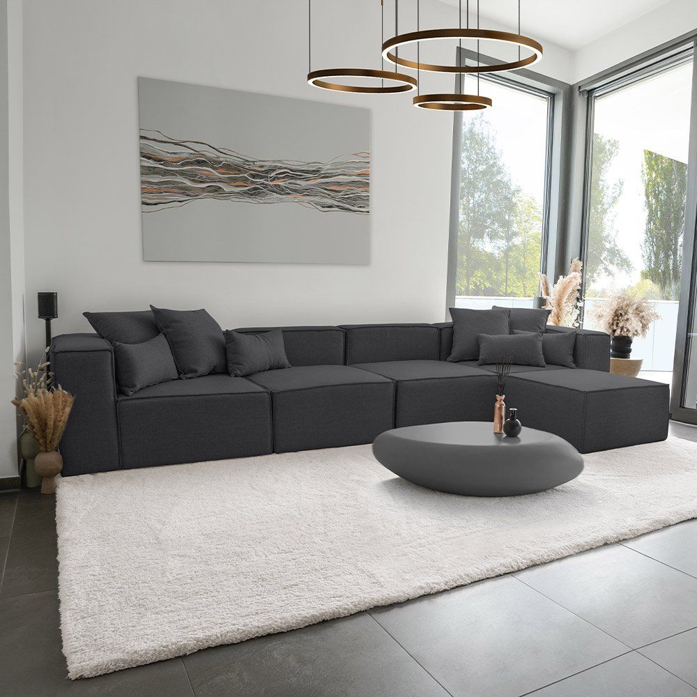 Divani: 21558 - Modulares Sofa VANES XL - Anthrazit – Nuovo e nell'imballaggio originale da Wallenwil venduto da toesstal-vertrieb