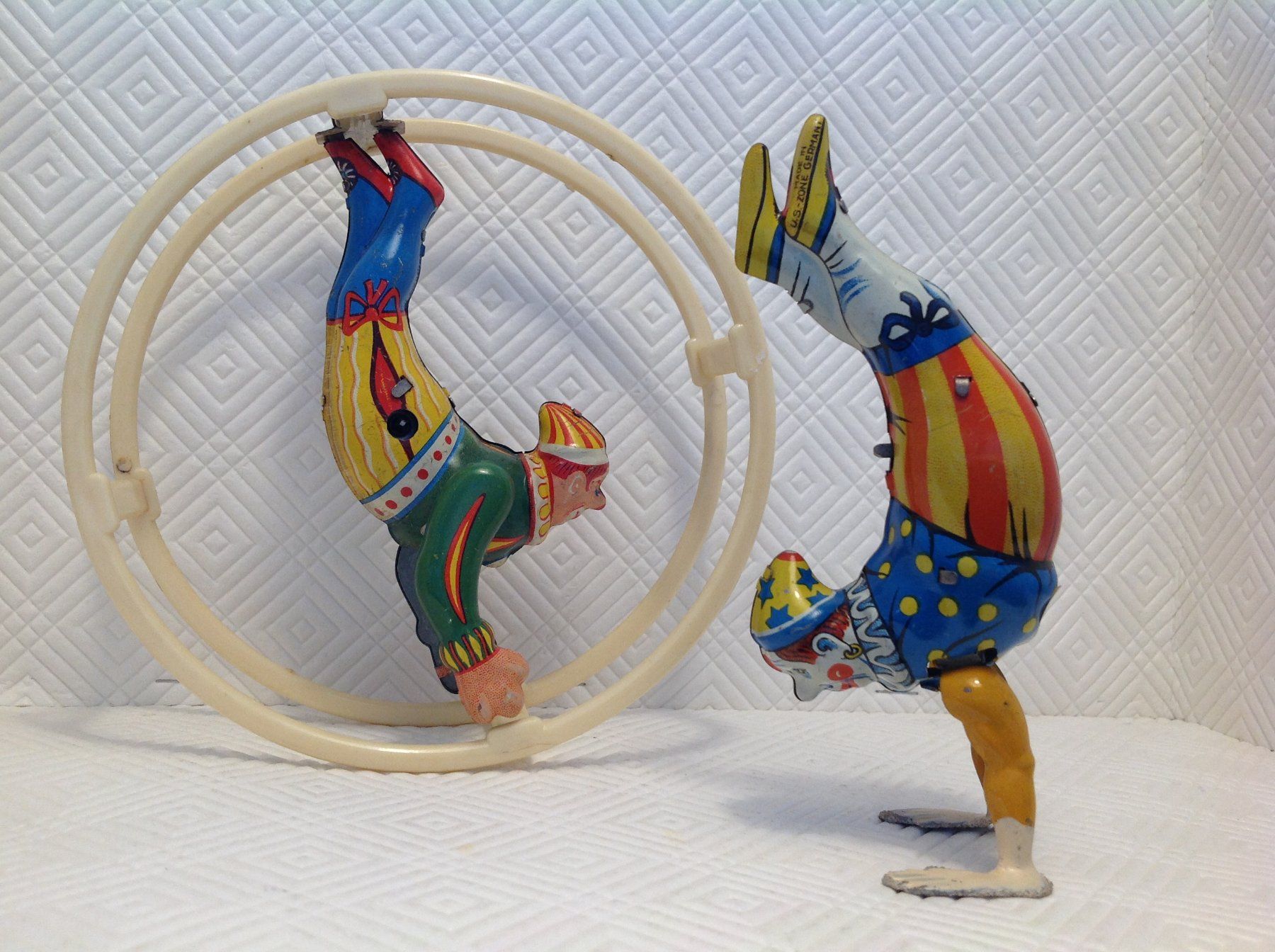 Spielzeuge: Fa. Köhler Germany , 2 Zirkus-Clown – Gebraucht aus Seuzach von Jage 1