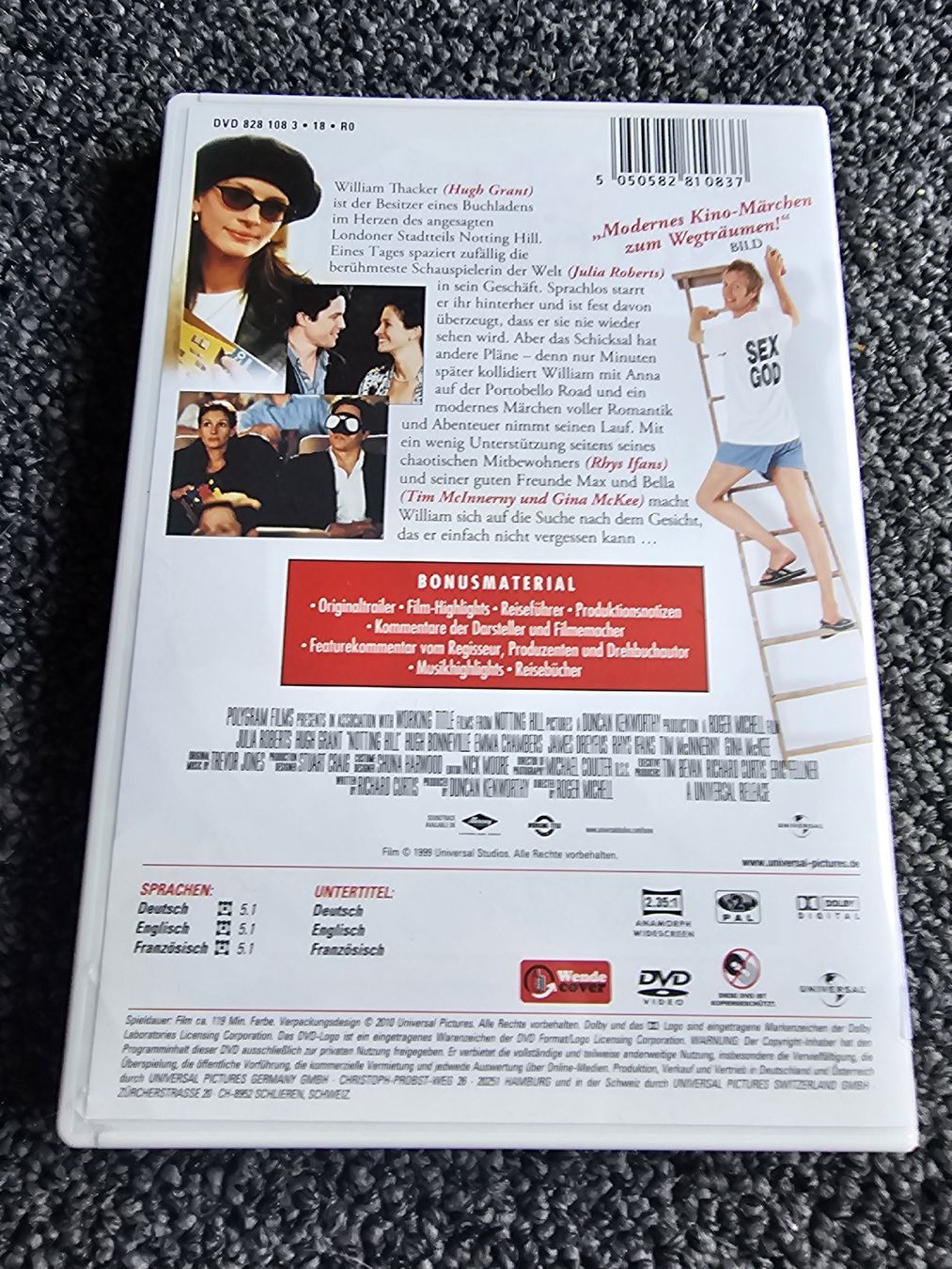 Tutti i DVDs: Notting Hill DVD (20554) – Usato da Ruswil venduto da jan_bxl5 1
