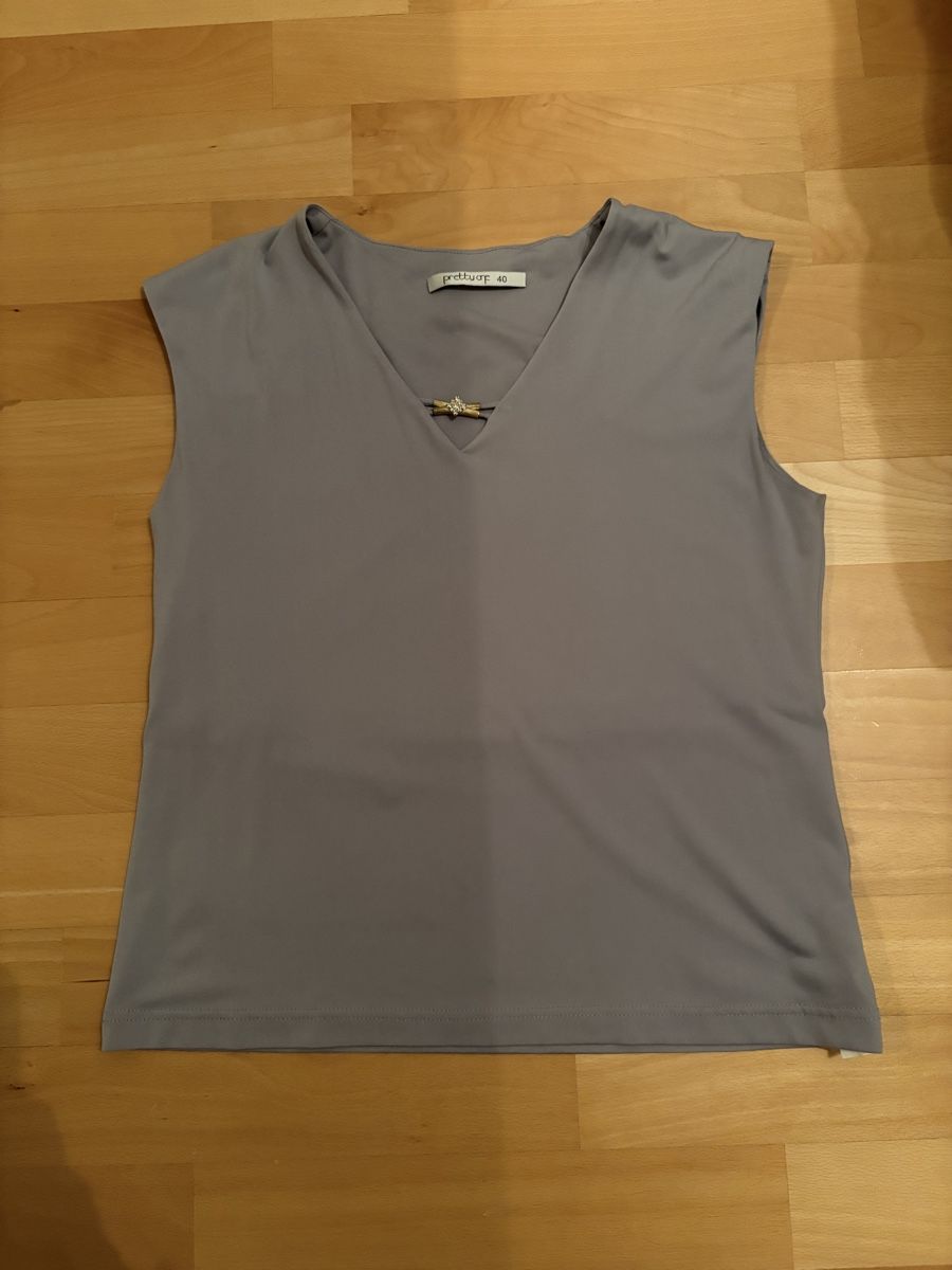 Top: Top grey cotton – Usato da Rolle venduto da gos_2xy5