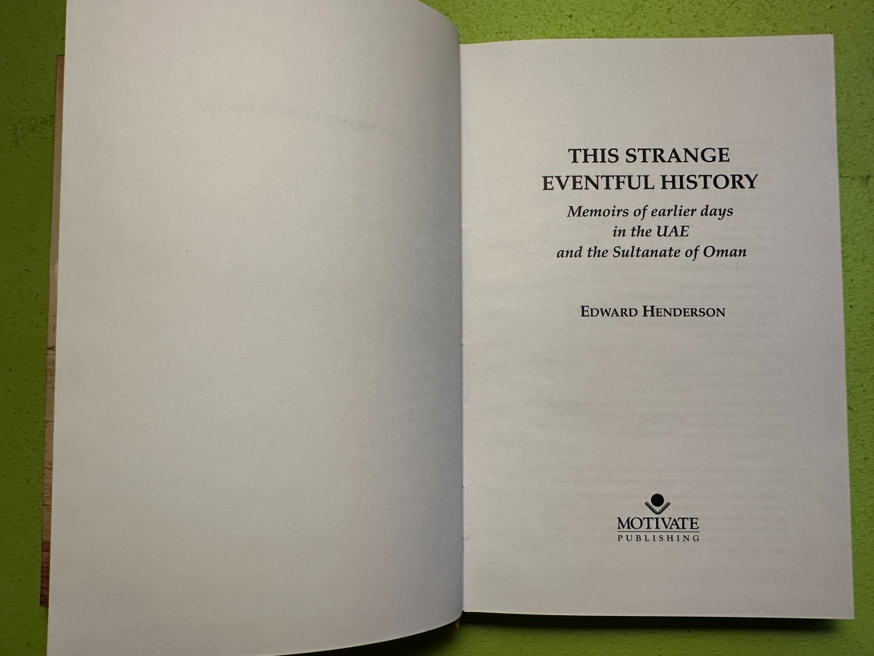 Libri: Edward Henderson: This strange eventful history. – Usato da Zürich venduto da allp 2