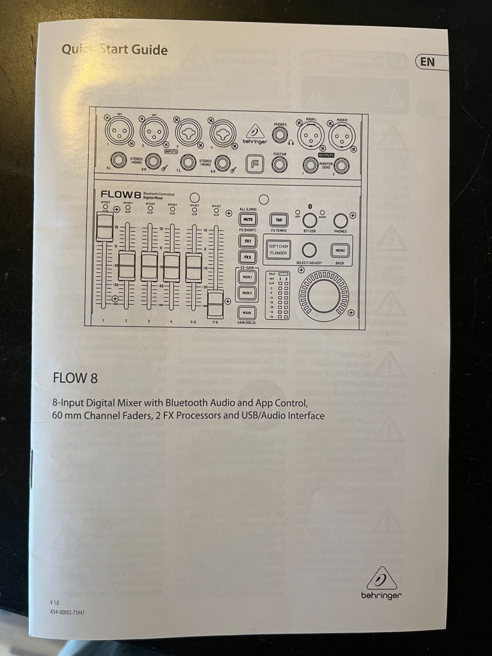Behringer Console di mixaggio: Behringer Flow 8 Digital Mixer top Zustand – Usato da Benken SG venduto da Netzton 2