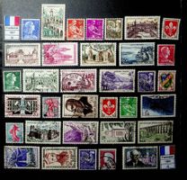 FRANCE TIMBRES OBLITÉRÉS 1957-1960 /U916