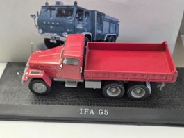 Modellauto IFA G5 Kipper Rot guter Zustand